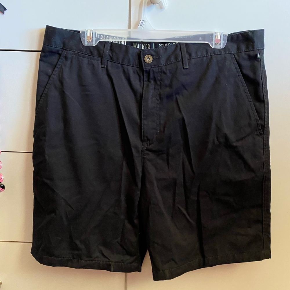 Black slack like shorts